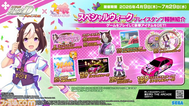 『頭文字D THE ARCADE』×『ウマ娘』のコラボアバターはインパクト大。コラボイベントが明日（4/9）から開催。ステッカーやBGM『うまぴょい伝説』も登場