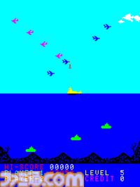 【アケアカ】『ポラリス』4月9日配信。空からの爆撃やフリゲート艦、浮遊機雷を潜水艦で迎え撃つタイトーのシューティングゲーム