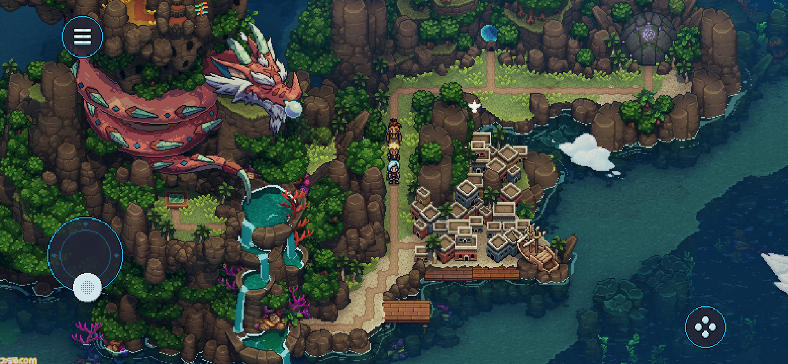 『Sea of Stars』名作JRPGから影響を受けたドット絵RPGのスマホ版がリリース。シンボルエンカウント&コマンド入力形式で展開する往年のRPGの魅力が味わえる