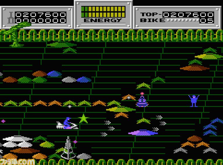 【コンアカ】『セクロス』4月9日配信。ホバーリングバイクに乗って捕虜を救出しながら悪の部族と戦う、1986年発売のシューティング