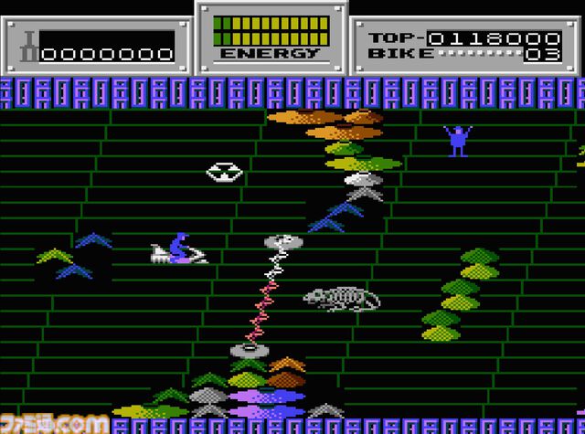 【コンアカ】『セクロス』4月9日配信。ホバーリングバイクに乗って捕虜を救出しながら悪の部族と戦う、1986年発売のシューティング