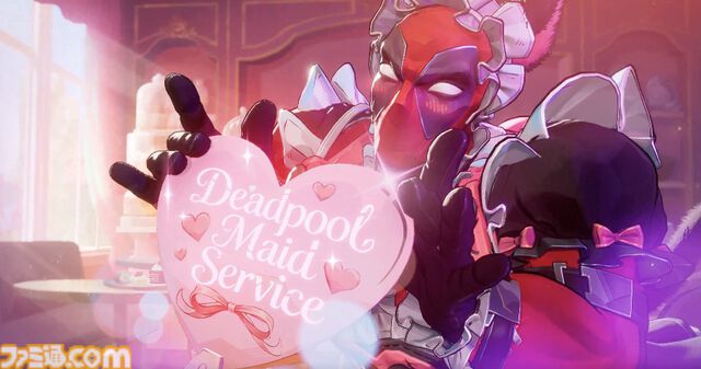 『マーベル・ライバルズ』デッドプールがネコ耳メイド服姿になってかわいくポーズを決める。専用の新コスチューム“Maid-Pool”が4月10日より登場