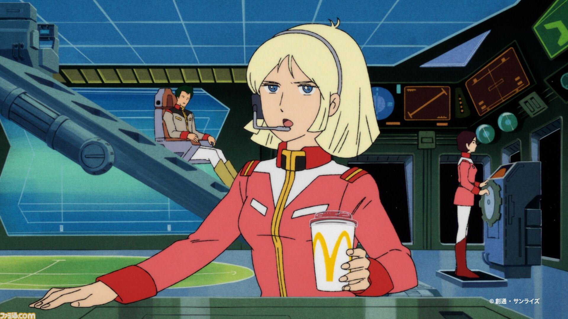 マクドナルドで『機動戦士ガンダム』とのコラボが開催。オリジナル描き下ろしの“ガンダム チキンタツタ専用”が登場。次回予告風の完全新作アニメテレビCMは4月14日より放映開始