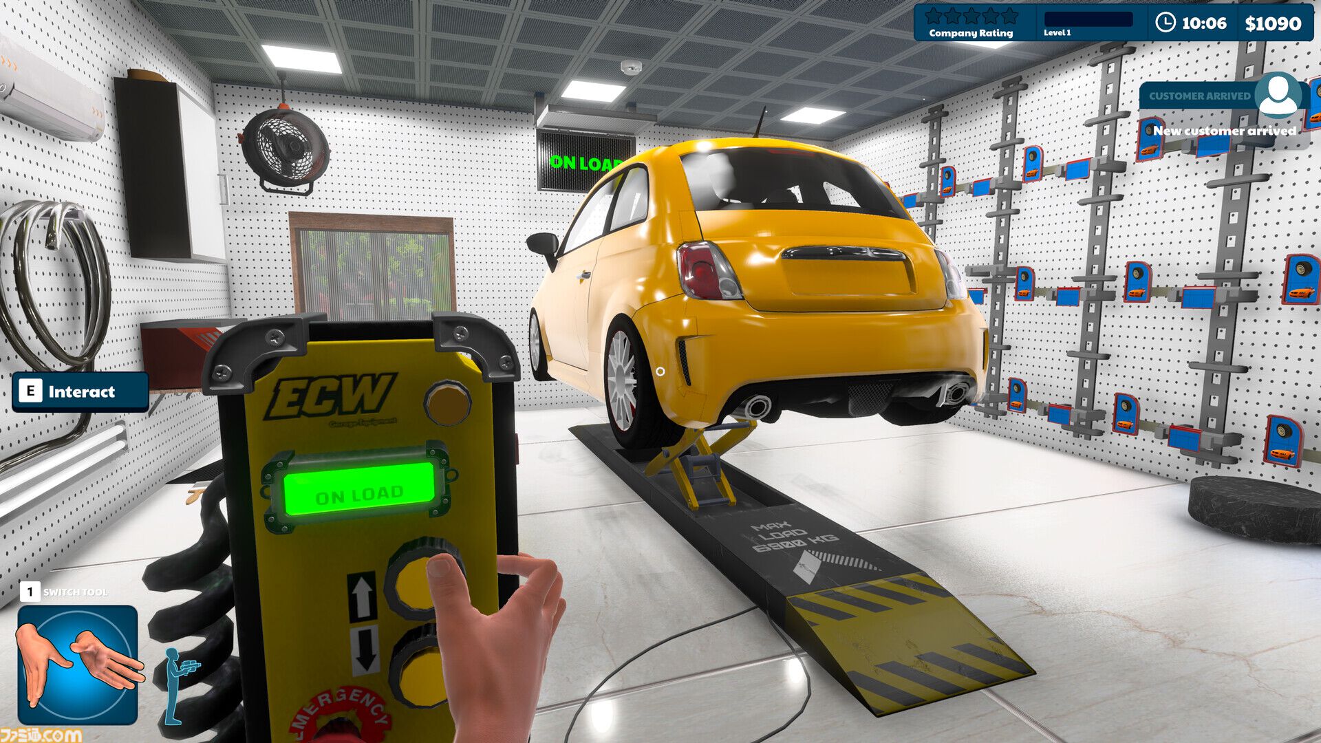 『Express Car Wash Simulator』高圧洗浄機で汚れを落とす洗車シミュレーター。濃密な泡とカラフルな洗剤でピカピカに仕上げる爽快感