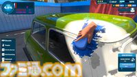 『Express Car Wash Simulator』高圧洗浄機で汚れを落とす洗車シミュレーター。濃密な泡とカラフルな洗剤でピカピカに仕上げる爽快感