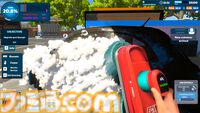 『Express Car Wash Simulator』高圧洗浄機で汚れを落とす洗車シミュレーター。濃密な泡とカラフルな洗剤でピカピカに仕上げる爽快感