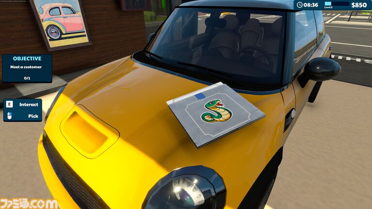 『Express Car Wash Simulator』高圧洗浄機で汚れを落とす洗車シミュレーター。濃密な泡とカラフルな洗剤でピカピカに仕上げる爽快感