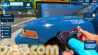 『Express Car Wash Simulator』高圧洗浄機で汚れを落とす洗車シミュレーター。濃密な泡とカラフルな洗剤でピカピカに仕上げる爽快感
