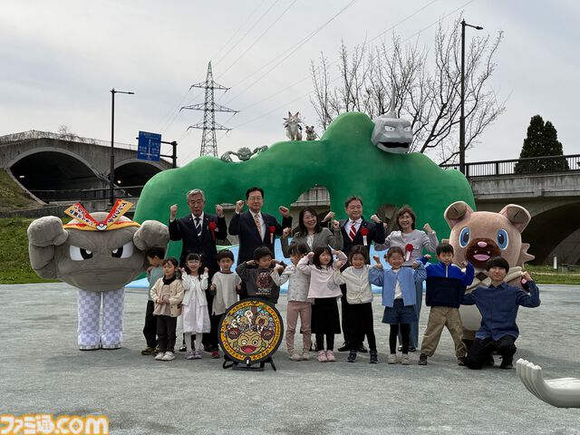岩手県盛岡市に"イシツブテ公園”が開園。いわて応援ポケモン・イシツブテをはじめ、いわタイプのポケモンたちの遊具を設置。『ポケモンGO』との連携も