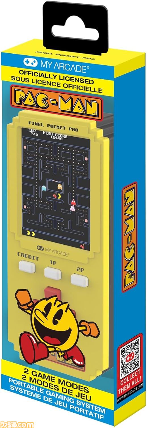 『パックマン』や『ギャラガ』など不朽の名作がポータブルゲーム機になって登場。高解像度2インチディスプレイ搭載でコレクターにもゲームファンにも嬉しい一品