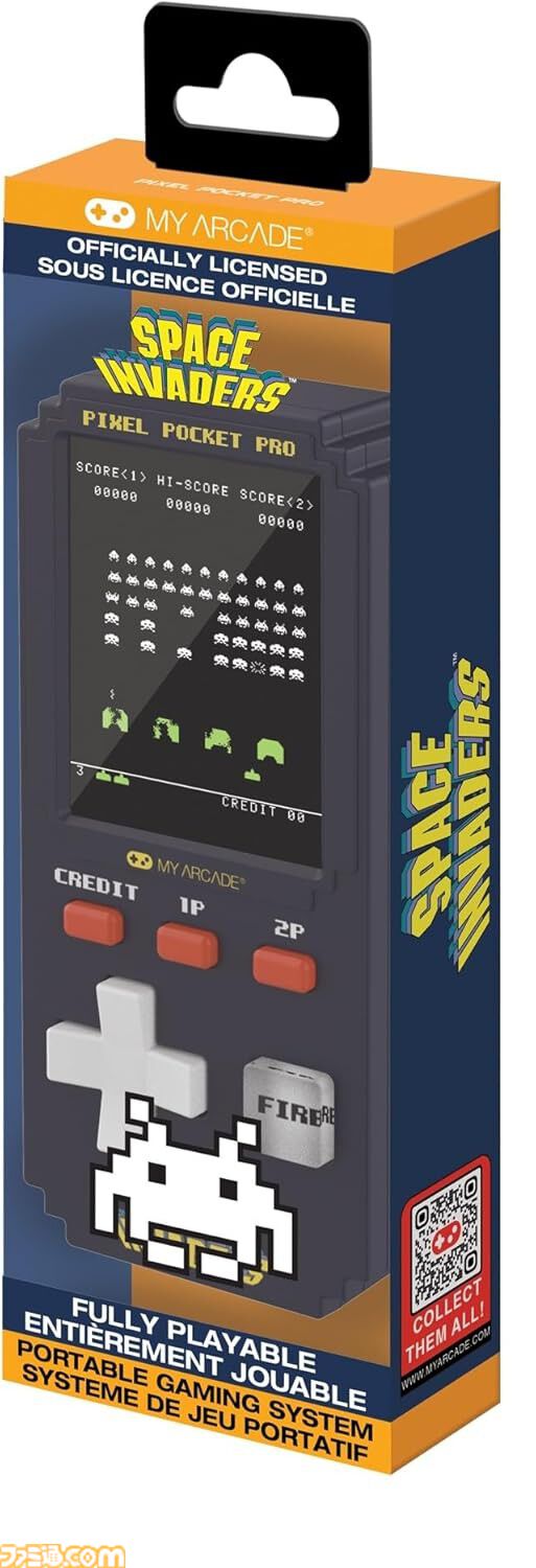 『パックマン』や『ギャラガ』など不朽の名作がポータブルゲーム機になって登場。高解像度2インチディスプレイ搭載でコレクターにもゲームファンにも嬉しい一品