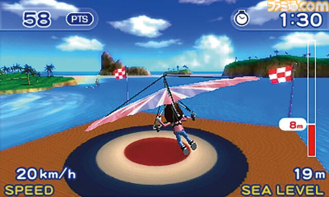 3DS『パイロットウイングス リゾート』15周年。裸眼立体視で最高に贅沢なスカイレジャーを堪能できた作品。『Wii Sports Resort』と同じ島を自由にに散策できる開放感がたまらない【今日は何の日？】