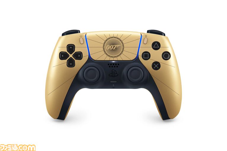 『007 First Light』デザインのPS5“デュアルセンス”が4/17から予約受付を開始。『007』のコードネームがプリントされた高級感あふれるゴールドカラー