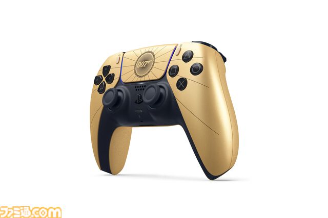 『007 First Light』デザインのPS5“デュアルセンス”が4/17から予約受付を開始。『007』のコードネームがプリントされた高級感あふれるゴールドカラー