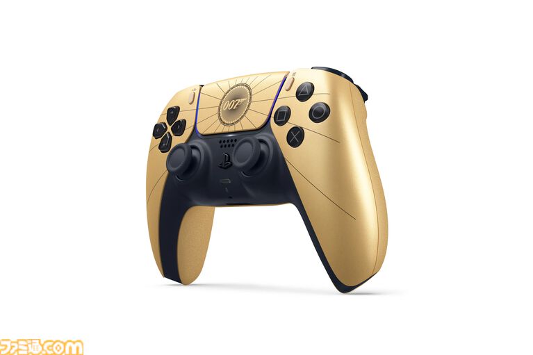 『007 First Light』デザインのPS5“デュアルセンス”が4/17から予約受付を開始。『007』のコードネームがプリントされた高級感あふれるゴールドカラー