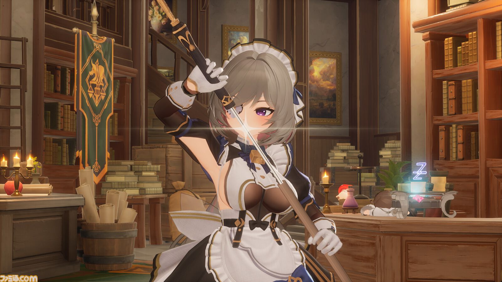 『モンギル』の“仕込み刀の箒を持った眼帯メイド（元騎士団長）”が好きすぎる。カジュアルなシステムで、キャラクターの“濃さ”を存分に味わえる新作アクションRPG