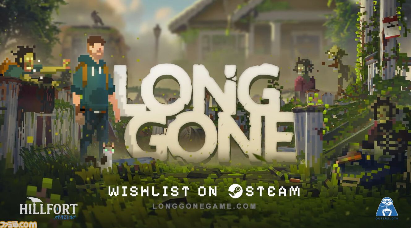 『LONG GONE』ゾンビから逃げつつ飼い猫をなでて癒される。3Dマップ×ドット絵キャラの終末世界アドベンチャーが2027年発売【Triple-i Initiative】