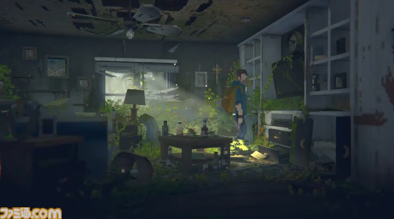 『LONG GONE』ゾンビから逃げつつ飼い猫をなでて癒される。3Dマップ×ドット絵キャラの終末世界アドベンチャーが2027年発売【Triple-i Initiative】