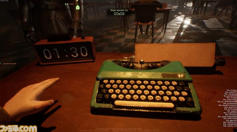 『Final Sentence』タイプミス＝ロシアンルーレットのデスタイピングゲームがSteamにて配信開始。40人のバトロワ、タイマンなど多彩なモード収録