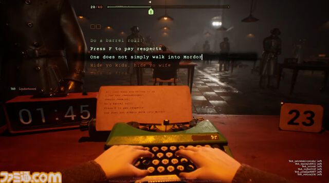 『Final Sentence』タイプミス＝ロシアンルーレットのデスタイピングゲームがSteamにて配信開始。40人のバトロワ、タイマンなど多彩なモード収録