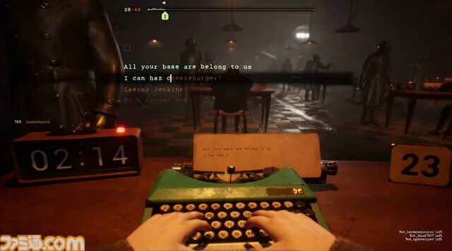 『Final Sentence』タイプミス＝ロシアンルーレットのデスタイピングゲームがSteamにて配信開始。40人のバトロワ、タイマンなど多彩なモード収録