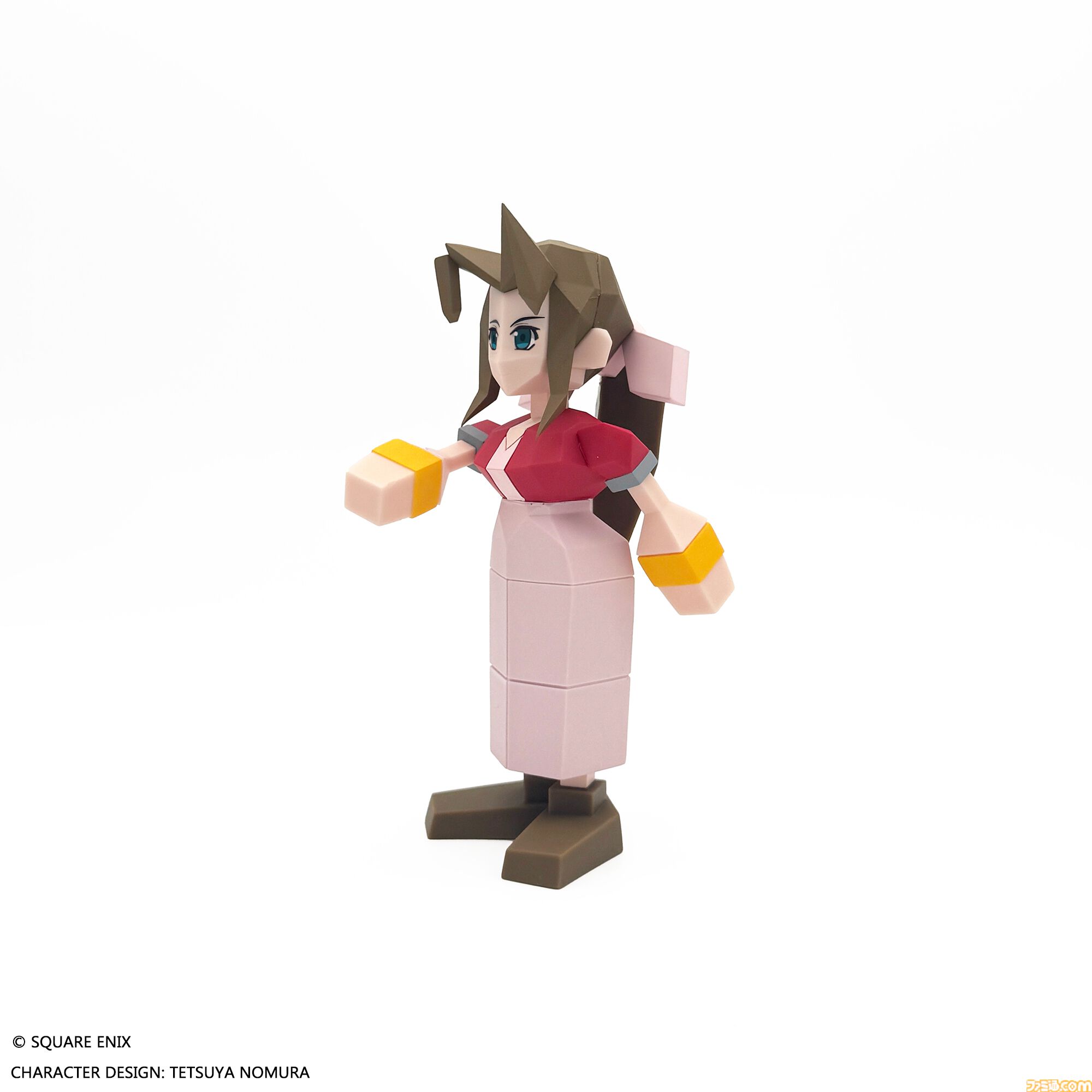 FF7』エアリス、ティファのポリゴンソフビ発売決定。オリジナル版の