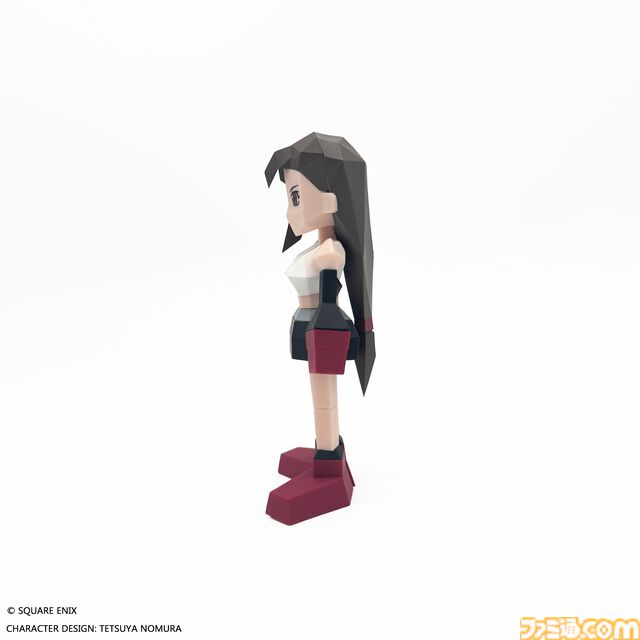 『FF7』エアリス、ティファのポリゴンソフビ発売決定。オリジナル版のデフォルメデザイン再現フィギュア【7/25発売】