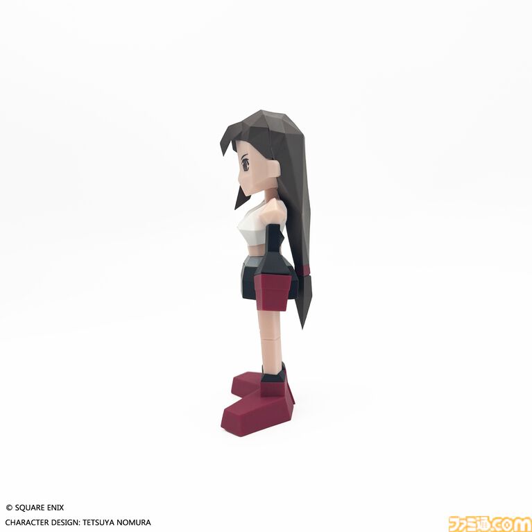 『FF7』エアリス、ティファのポリゴンソフビ発売決定。オリジナル版のデフォルメデザイン再現フィギュア【7/25発売】