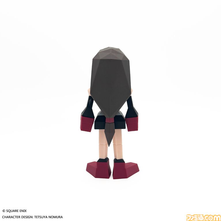 『FF7』エアリス、ティファのポリゴンソフビ発売決定。オリジナル版のデフォルメデザイン再現フィギュア【7/25発売】