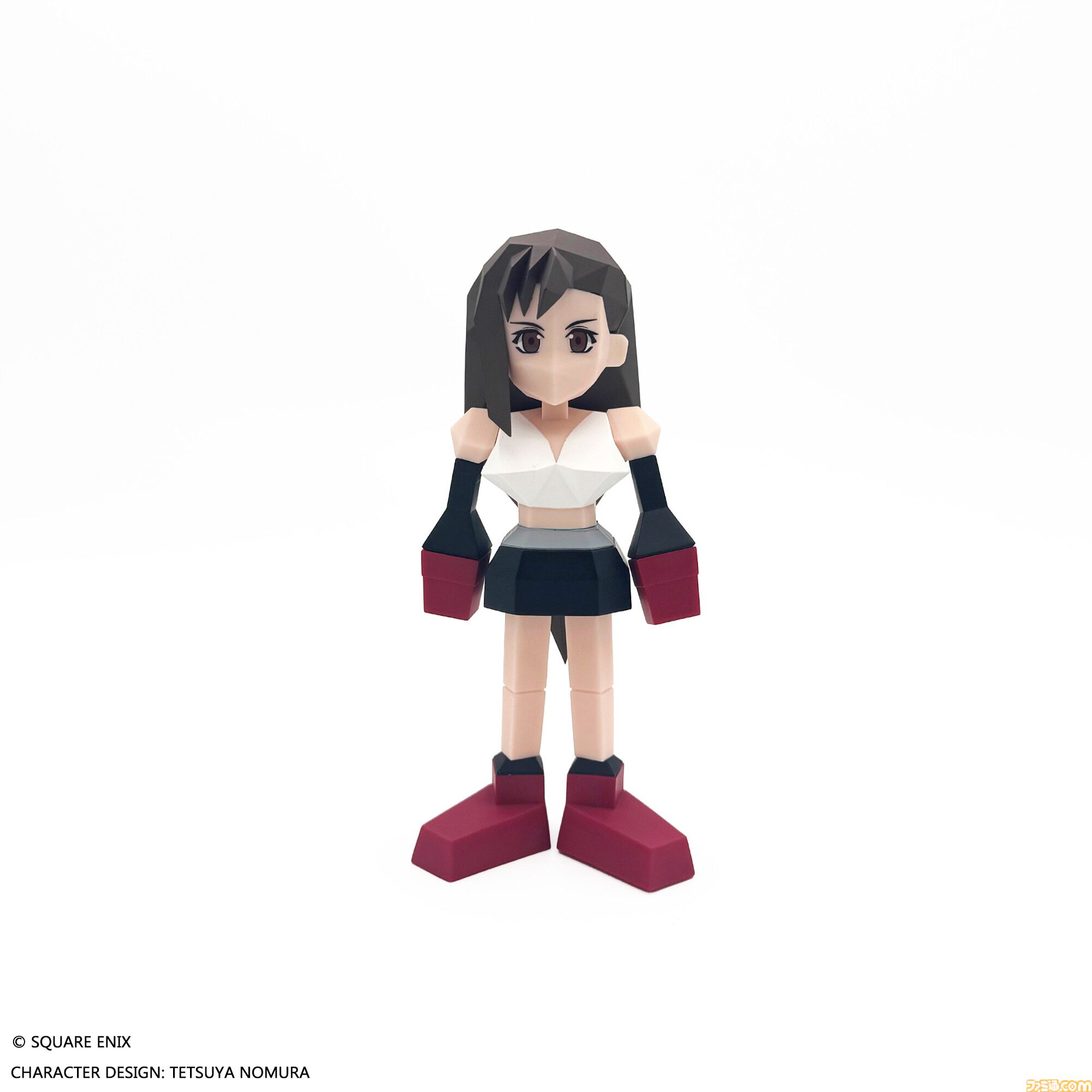 FF7』エアリス、ティファのポリゴンソフビ発売決定。オリジナル版の