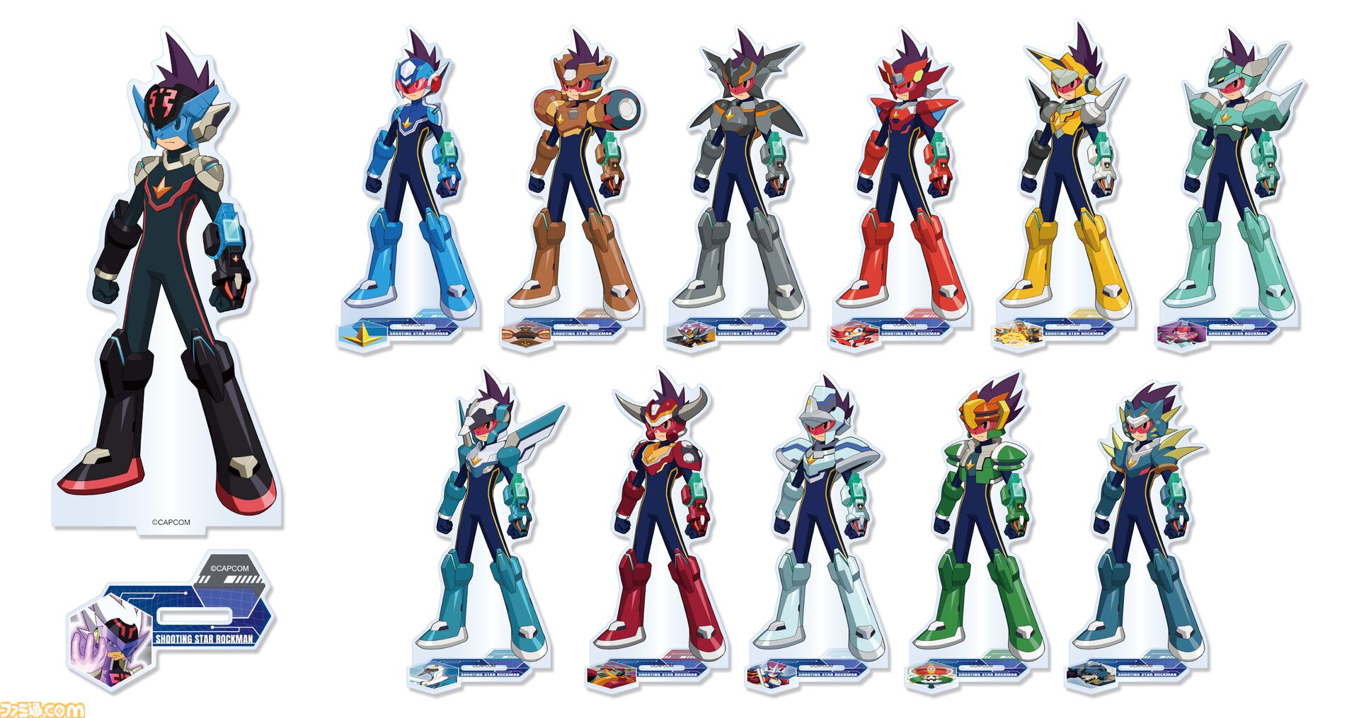 流星のロックマン』ノイズチェンジ姿のアクスタ、ブラックエース