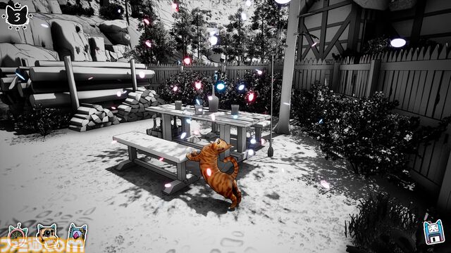 『かくれにゃんこを探せ！』ネコを探し出して撮影する探索型アドベンチャーの体験版が公開。写真を通じて世界に色を取り戻す癒し系ゲーム