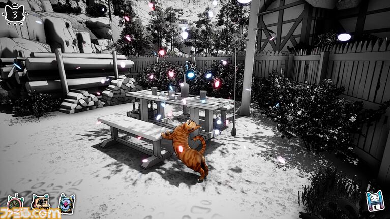 『かくれにゃんこを探せ!』ネコを探し出して撮影する探索型アドベンチャーの体験版が公開。写真を通じて世界に色を取り戻す癒し系ゲーム