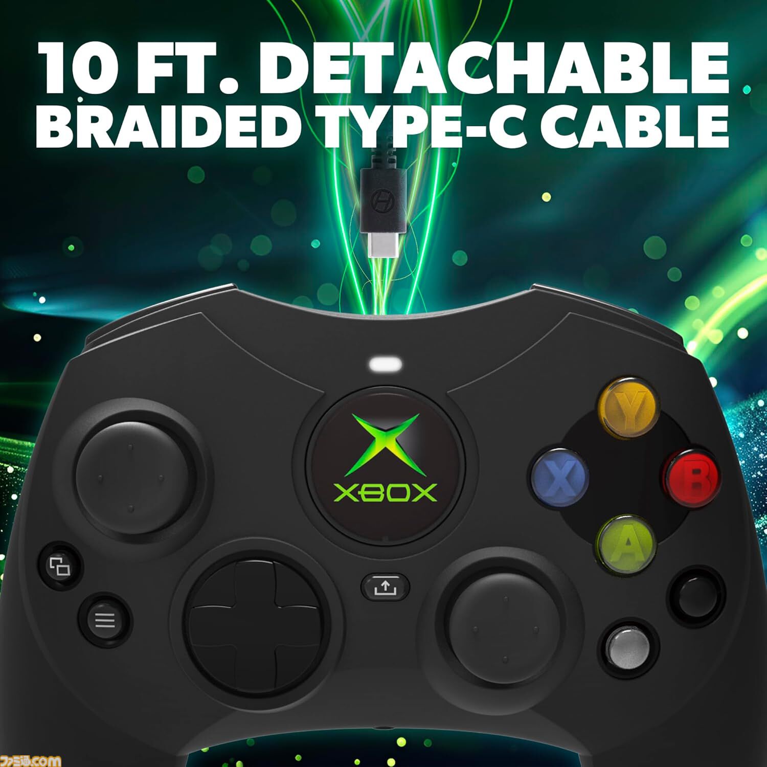 初代Xbox風の有線コントローラ“DuchesS Wired Controller”が発売。XboxシリーズやPCで使用できる公式ライセンス品。価格は7330円