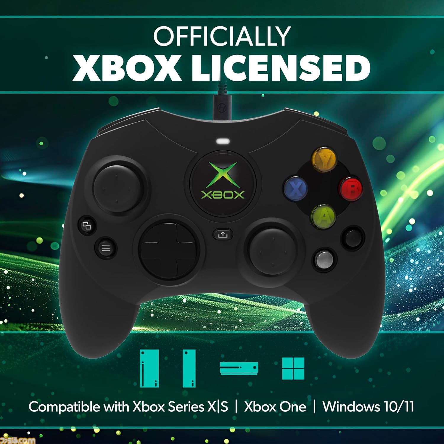初代Xbox風の有線コントローラ“DuchesS Wired Controller”が発売。XboxシリーズやPCで使用できる公式ライセンス品。価格は7330円