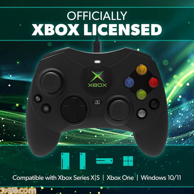 初代Xbox風の有線コントローラ“DuchesS Wired Controller”が発売。XboxシリーズやPCで使用できる公式ライセンス品。価格は7330円