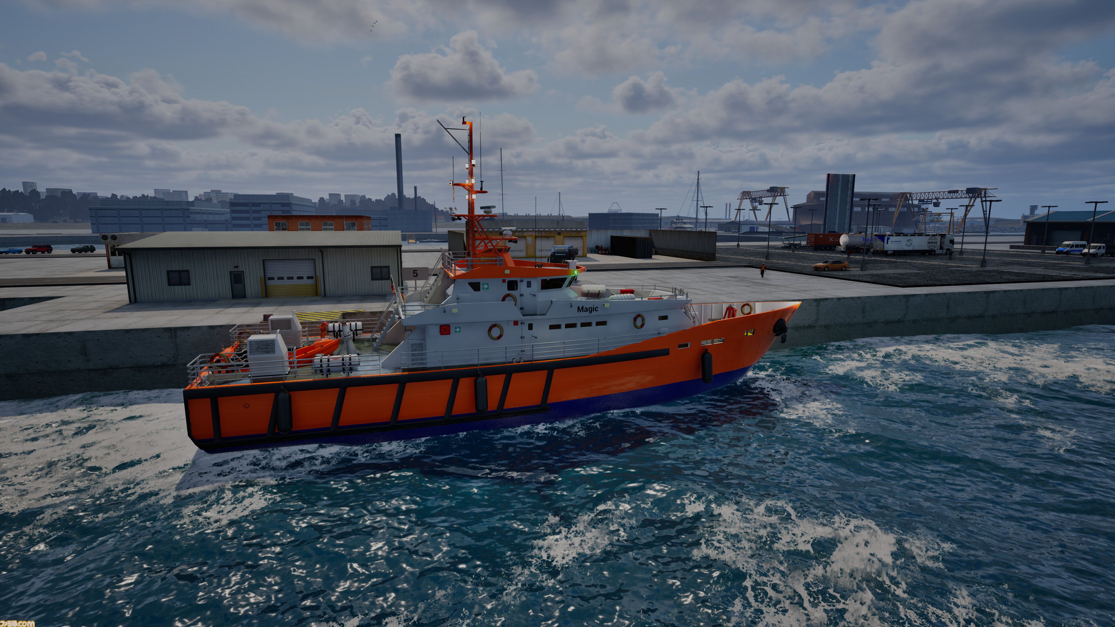『Professional Ship Simulator』クルーズ船やタンカーなどを操縦できる本格シミュレーター。風、波、潮流の影響を受ける船舶を慎重に操船