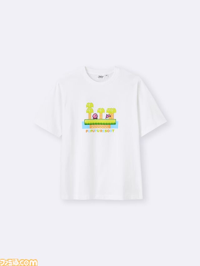 『星のカービィ』GUコラボアパレル先行予約販売がスタート。バカンスを満喫するカービィ&ワドルディのTシャツやパジャマをオンラインストアで展開