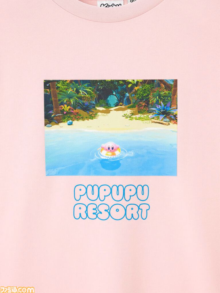 『星のカービィ』GUコラボアパレル先行予約販売がスタート。バカンスを満喫するカービィ&ワドルディのTシャツやパジャマをオンラインストアで展開