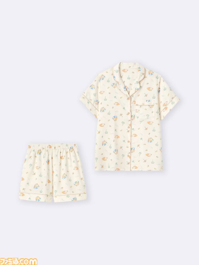 『星のカービィ』GUコラボアパレル先行予約販売がスタート。バカンスを満喫するカービィ&ワドルディのTシャツやパジャマをオンラインストアで展開