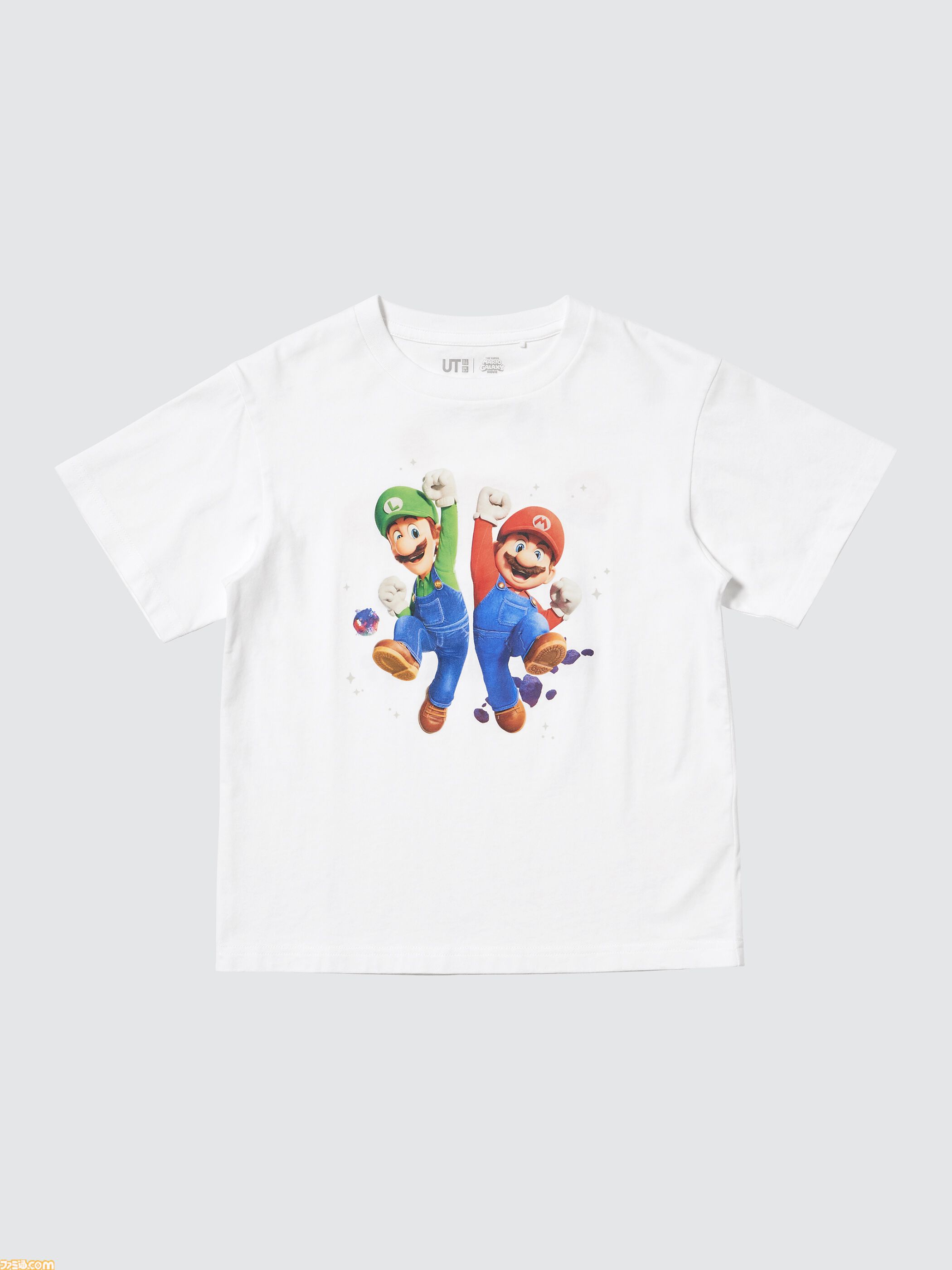 映画『スーパーマリオギャラクシー』ユニクロTシャツが4月24日発売。銀河へ飛び出すマリオたちの躍動感溢れるデザイン。宮野真守による店内放送も実施
