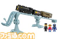 『銀河鉄道999』のプラレールが7月18日に発売。メーテル・鉄郎・車掌のプラキッズ（フィギュア）付属でアニメのシーンを再現可能