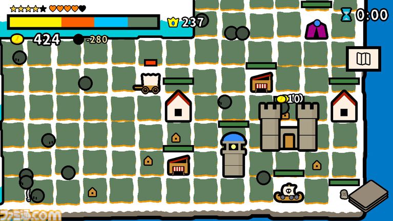 『One King is Enough』1試合5~6分で決着するハイスピード陣取り合戦。建物カードで戦うデッキ構築ストラテジーが4月21日発売