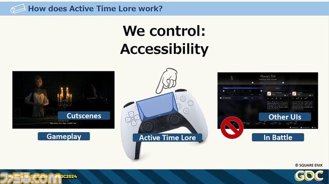 『FF16』の膨大で複雑な世界設定を楽しくわかりやすく！ 他ジャンルへの搭載も期待、“アクティブタイムロア”という発明ができるまで【GDC 2024】