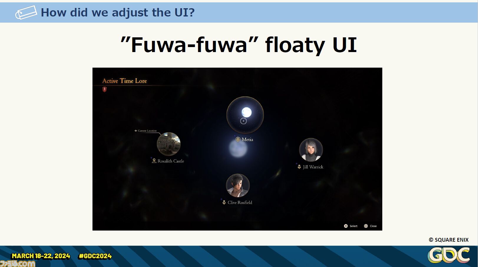 『FF16』の膨大で複雑な世界設定を楽しくわかりやすく！ 他ジャンルへの搭載も期待、“アクティブタイムロア”という発明ができるまで【GDC 2024】