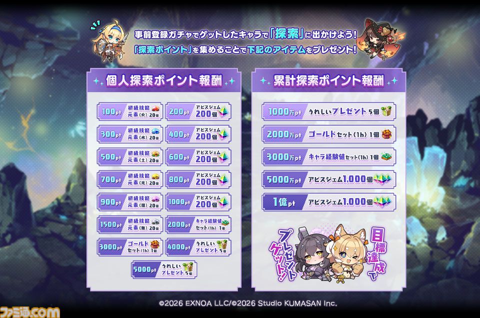 『ドットアビス』最大10万DMMポイントが当たる事前登録キャンペーンが開始。チーくまの新レーベル“くまさんブラック”が送るドット絵探索RPG