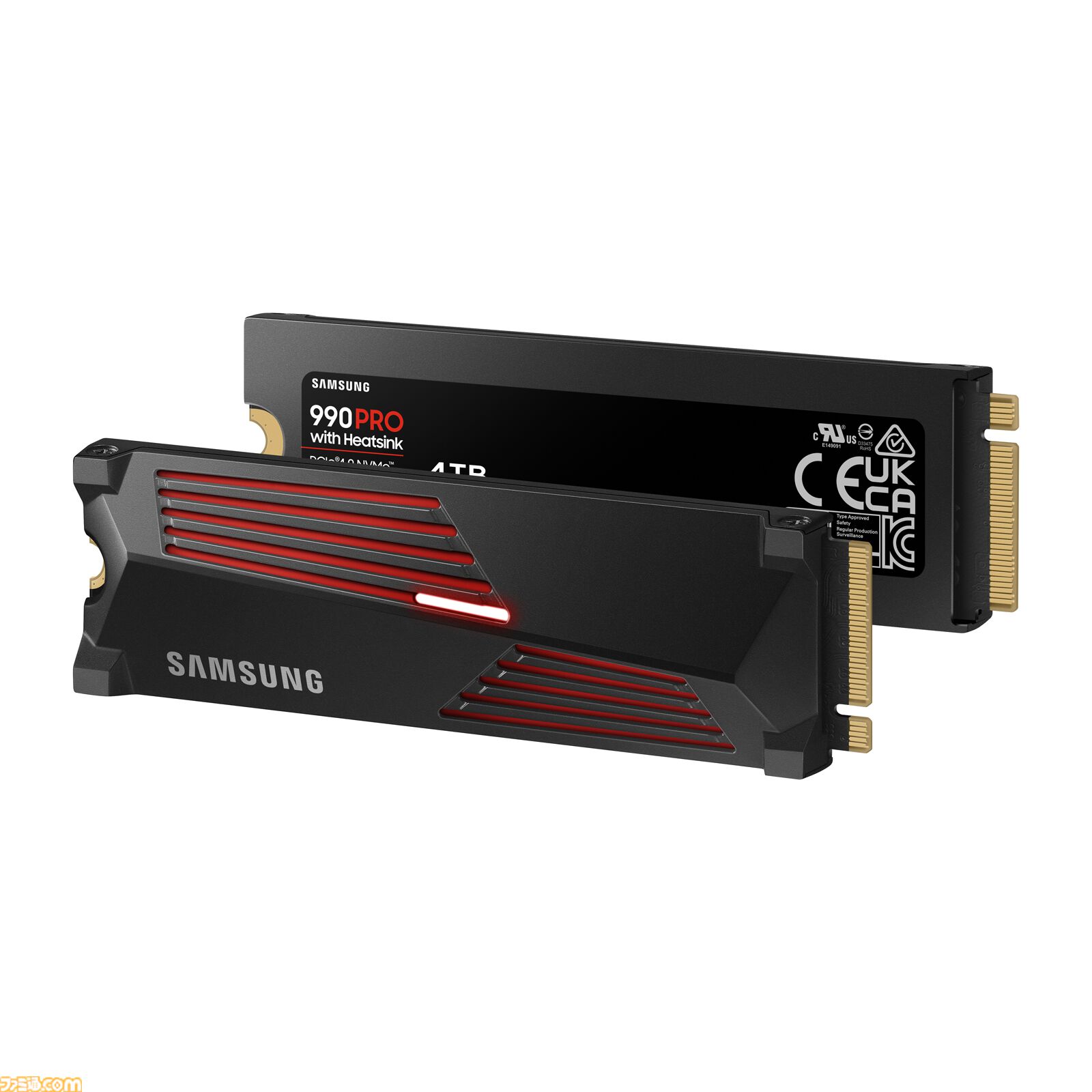 スト6』の収納ボックスとサムスンのSSD“990 PRO ヒートシンクモデル