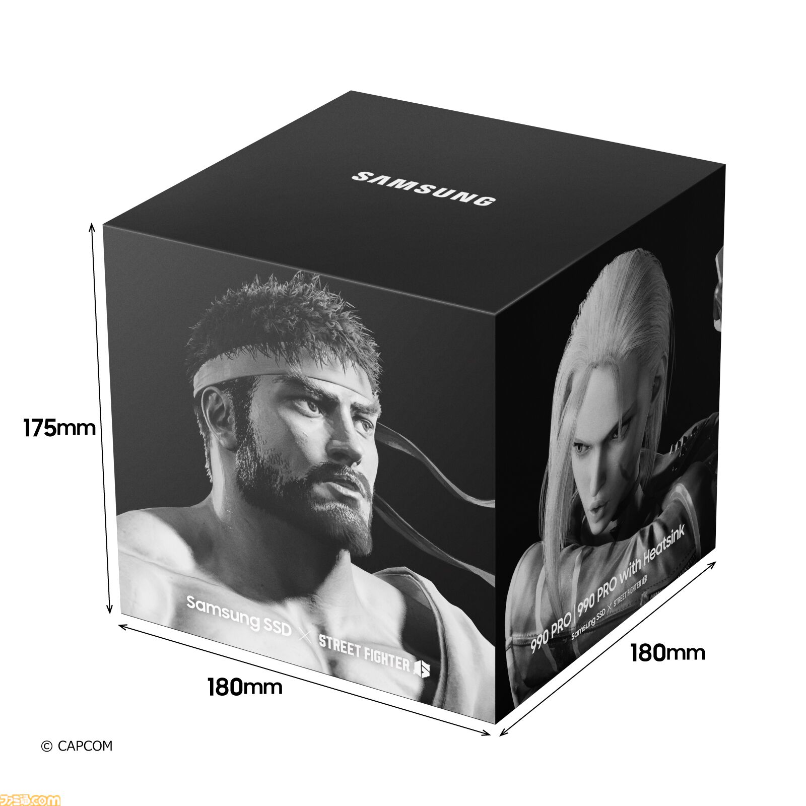 スト6』の収納ボックスとサムスンのSSD“990 PRO ヒートシンクモデル