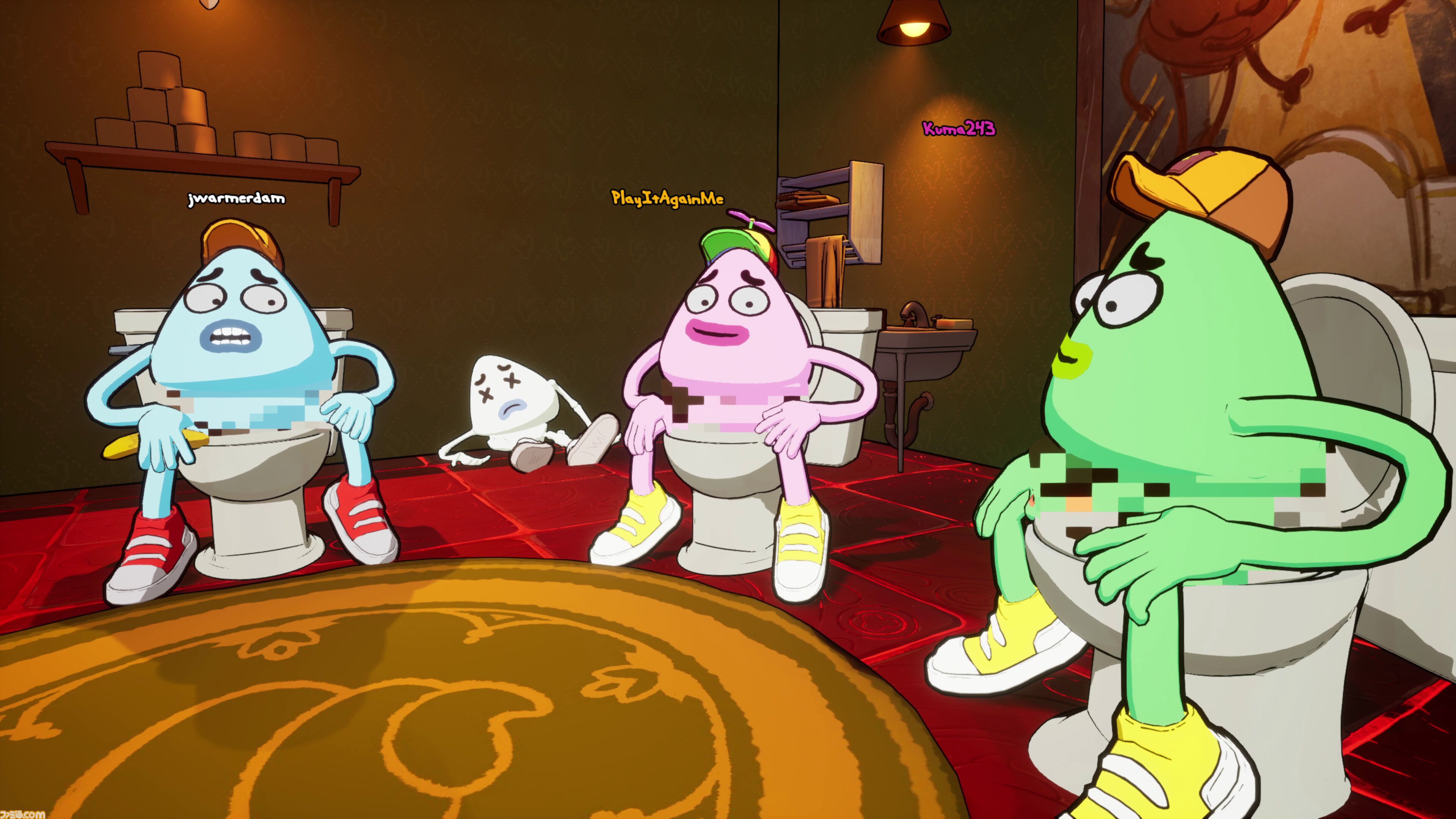 『We Gotta Go』体力ゲージ＝腸内環境な“限界ギリギリ”脱出ホラーが配信開始。幽霊屋敷で仲間とトイレを目指し、パンツの平和を守り抜け