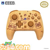 『あつ森』たぬきちやしずえをあしらったSwitch2コントローラーがホリより登場。木目調の温かみのあるデザイン。ポーチやヘッドセットも展開